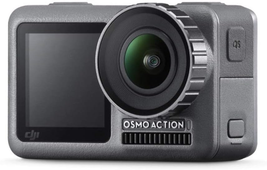 DJI Osmo Action - 4K Action Cam 12MP Digital Camera with 2 Displays - Black (Refurbished)