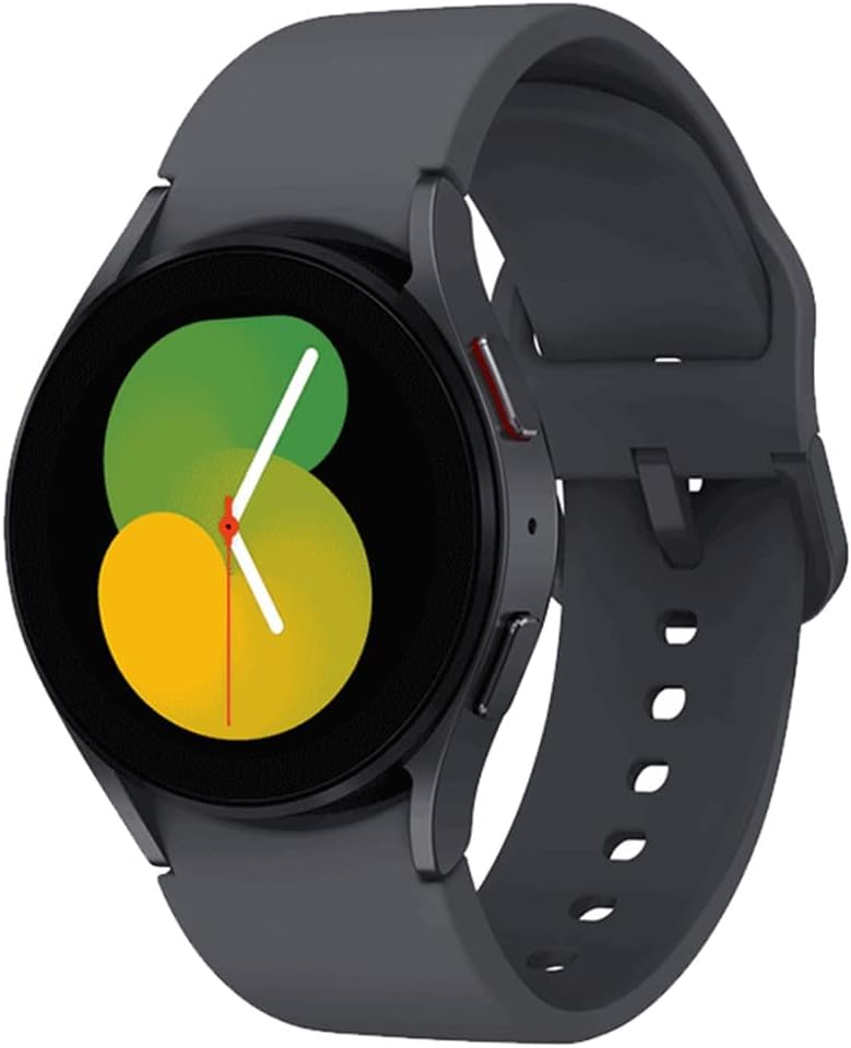 Samsung Galaxy Watch 5 (Bluetooth, 40mm) Graphite Graphite Rubber Band (Renewed)