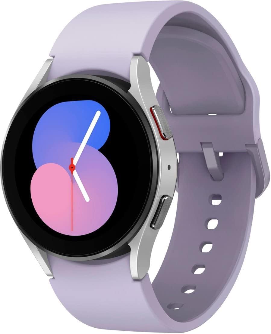 Samsung Galaxy Watch 5 40mm (Wi-FI + 4G LTE) Silver Purple Rubber Band (Used)