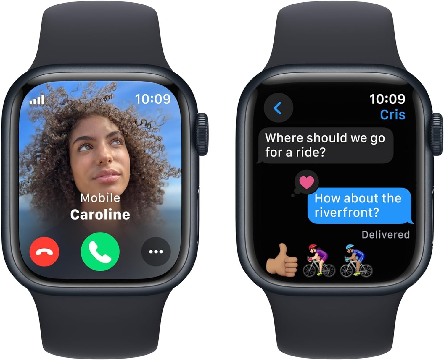 Apple Watch Series 9 (GPS + Cellular) 41mm - Midnight Aluminum Case & Black Sport Band (Refurbished)