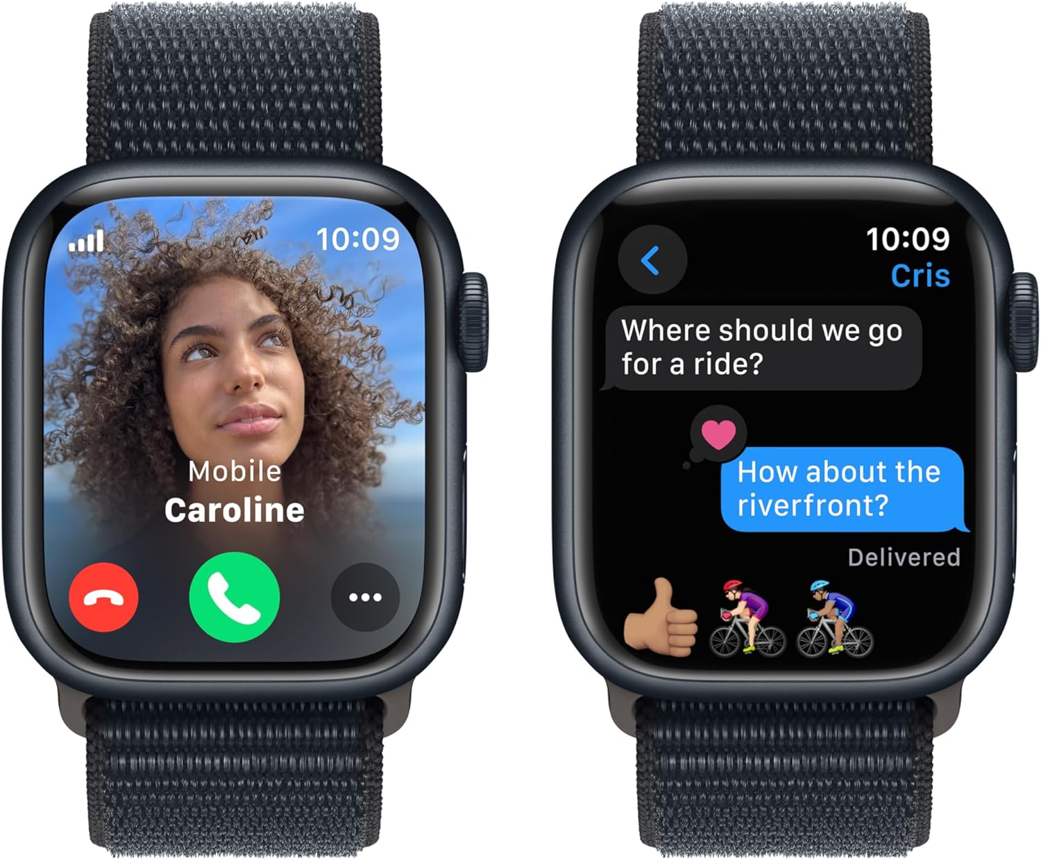 Apple Watch Series 9 (GPS + LTE) 41MM Midnight Aluminum Case Midnight Sport Loop (Pre-Owned)