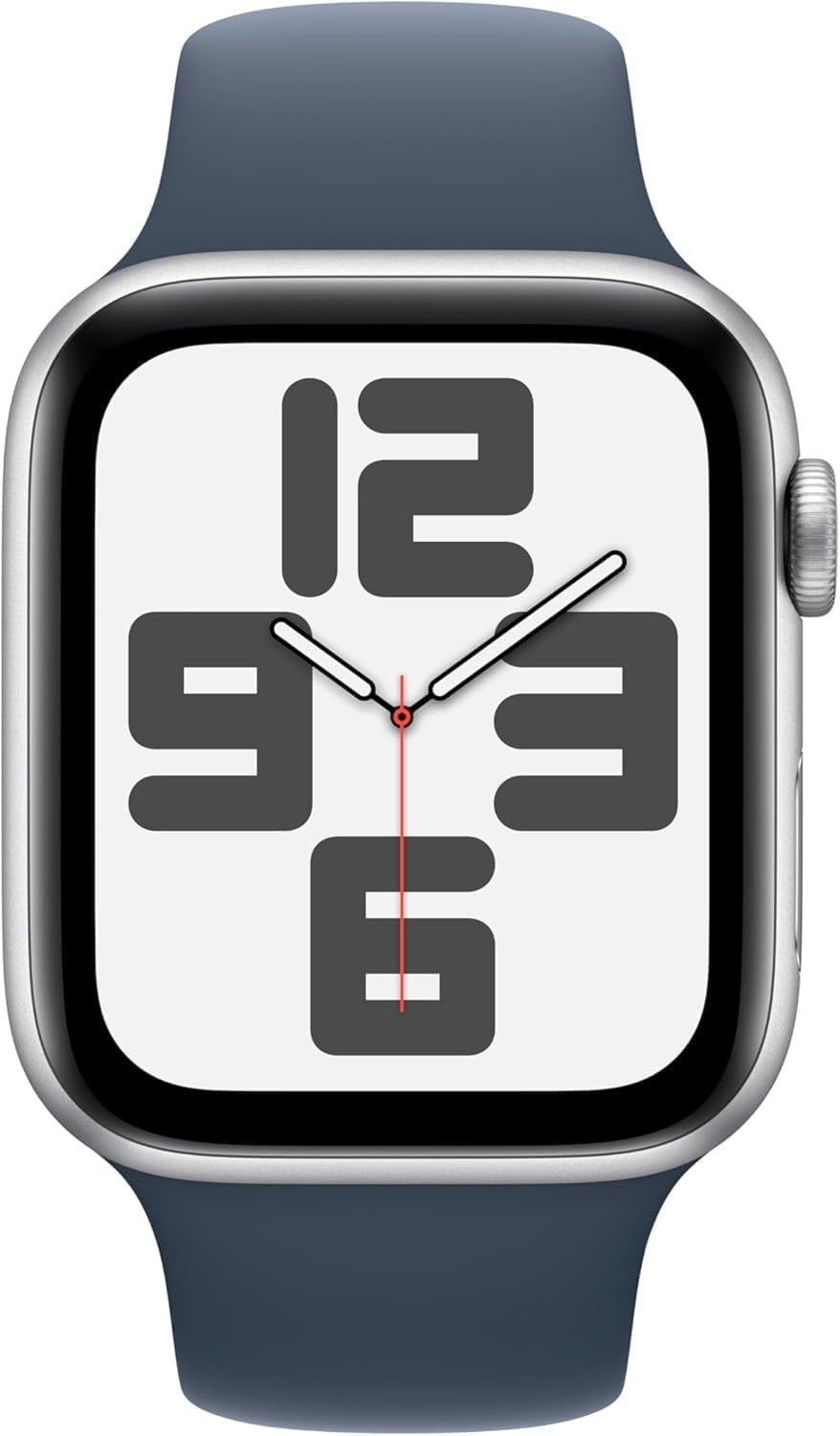 Apple Watch SE 2nd Gen (GPS) 44MM Silver Aluminum Case Storm Blue Sport Band (Used)