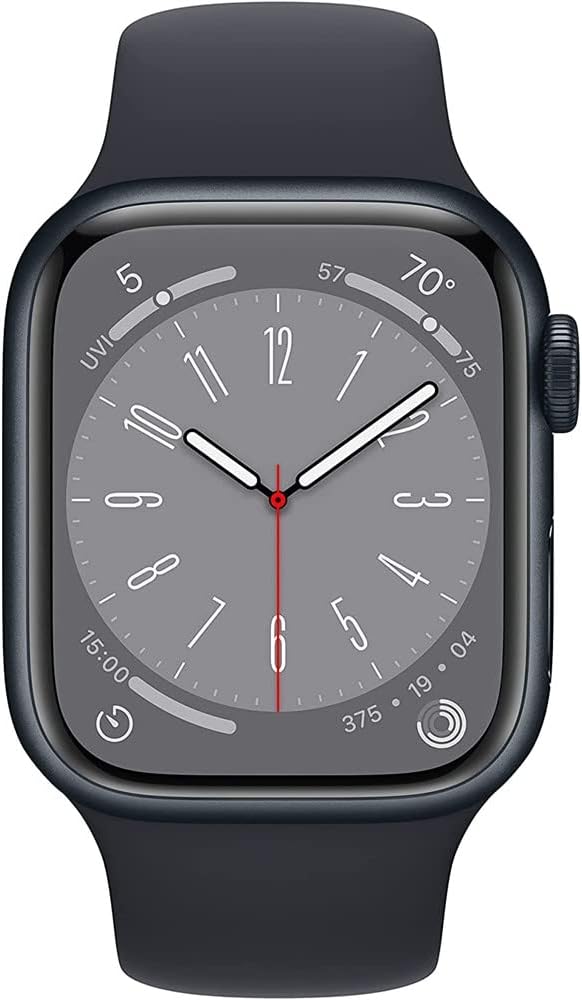 Apple Watch Series 8 (GPS) 45MM Midnight Aluminum Case & Sport Band (Certified Refurbished)