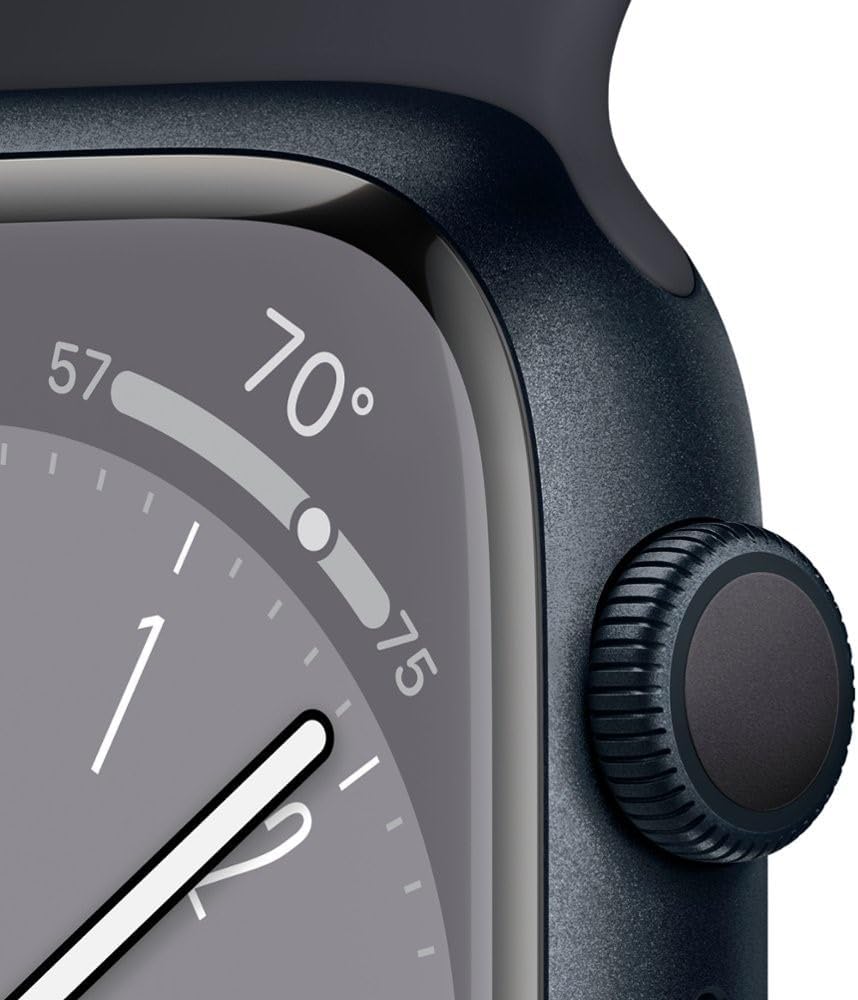 Apple Watch Series 8 (GPS) 45MM Midnight Aluminum Case Black Sport Band (Used)