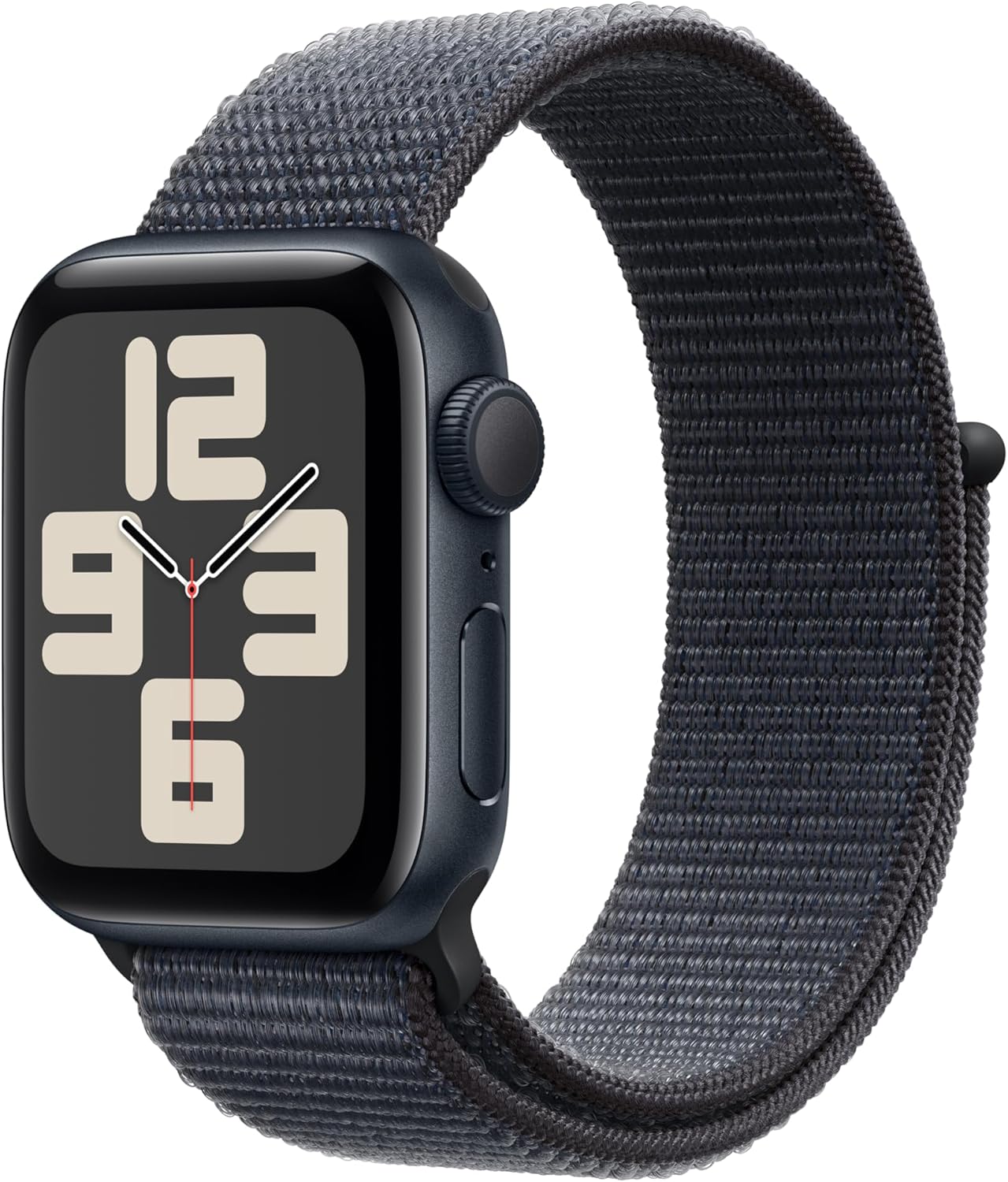 Apple Watch Series SE 2nd Gen (GPS) 40mm Midnight Aluminum Case Ink Sport Loop (Refurbished)