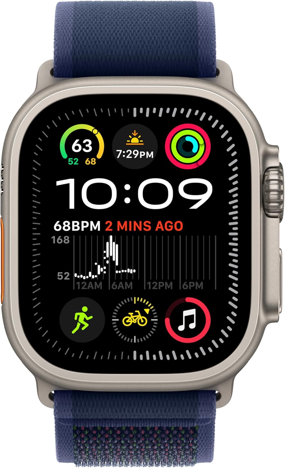 Apple Watch Ultra 2 (GPS + LTE) 49MM Titanium Case Blue Trail Loop (Refurbished)