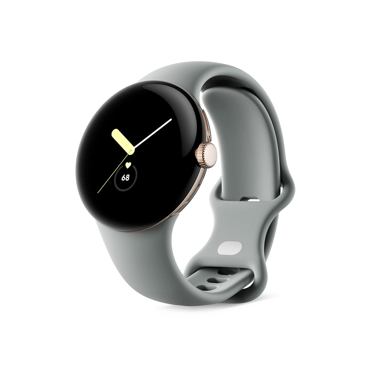 Google Pixel Watch (GPS+LTE) 41mm Champagne Gold Stainless Steel Case with Hazel Active Band (Refurbished)