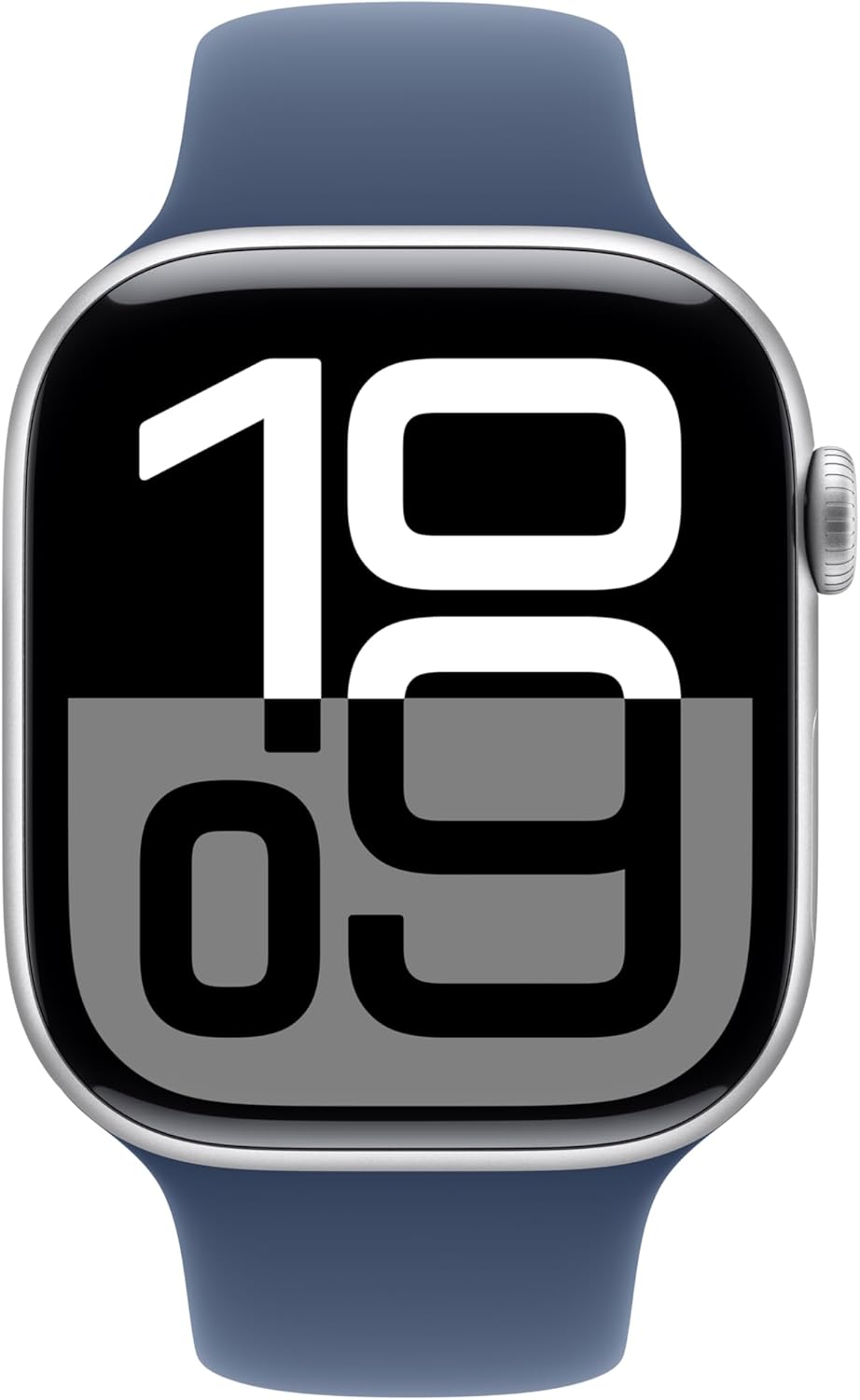 Apple Watch Series 10 (GPS + LTE) 46MM Silver Aluminum Case Denim Sport Band (Refurbished)