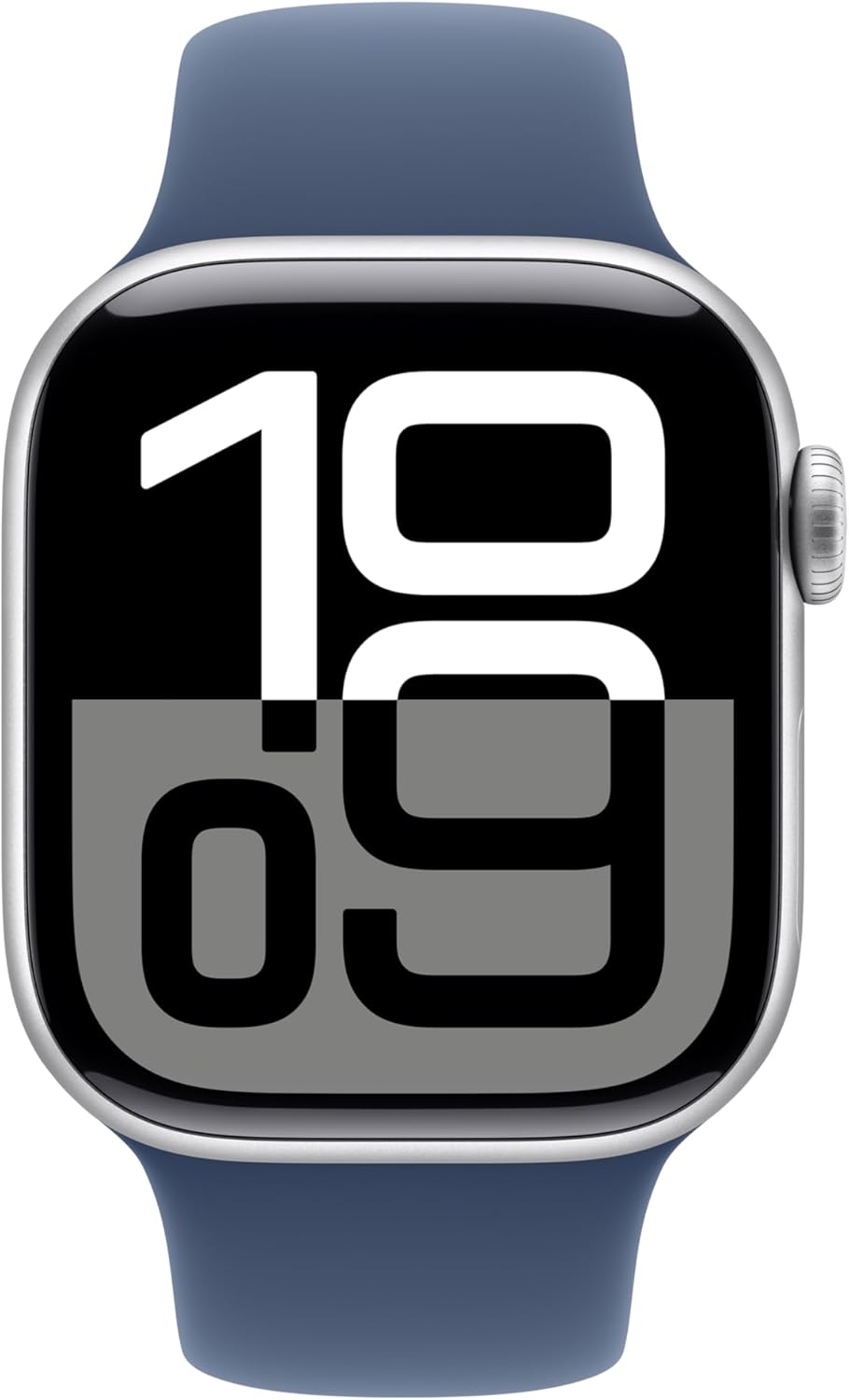 Apple Watch Series 10 (GPS) 42MM Silver Aluminum Case Denim Sport Band (Used)