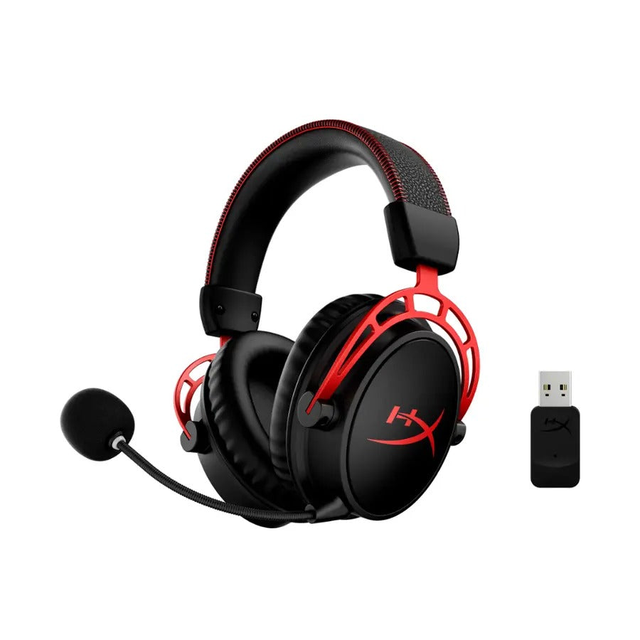 HyperX Cloud Alpha Wireless Gaming Headset for PC, PS5, and PS4 - Black/Red (Refurbished)
