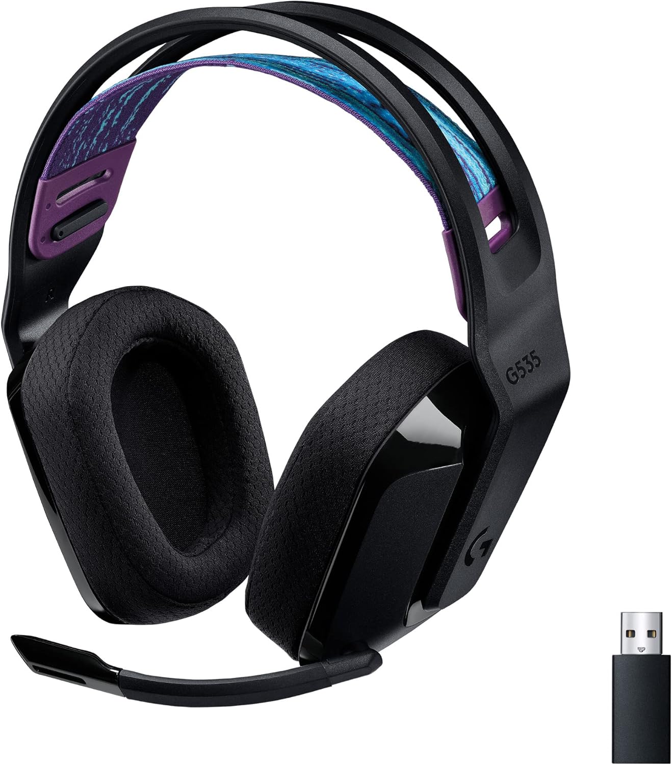 Logitech G535 Lightspeed Wireless Gaming Headset for PC, PS5 & PS4 - Black (Refurbished)