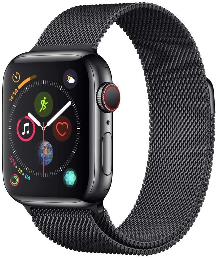 Apple Watch Series 4 GPS+LTE w/ 40MM Black Stainless Steel Case & Milanese Loop (Pre-Owned)