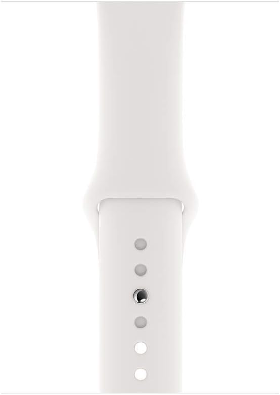Apple Watch Series 4 (GPS + LTE) 44mm Silver Aluminum Case & White Sport Band (Pre-Owned)