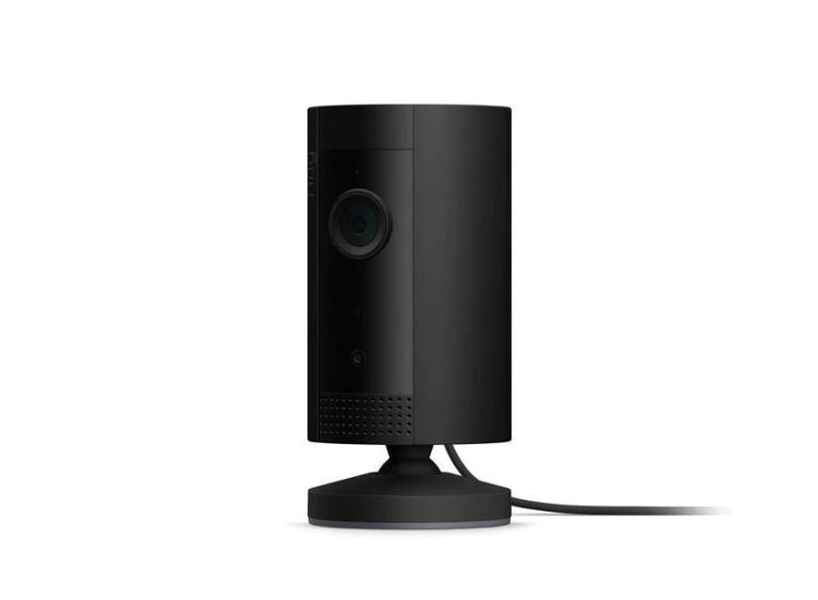 Ring Indoor Plug-In 1080p Security Camera (2nd Gen) with Privacy Cover - Black (Certified Refurbished)