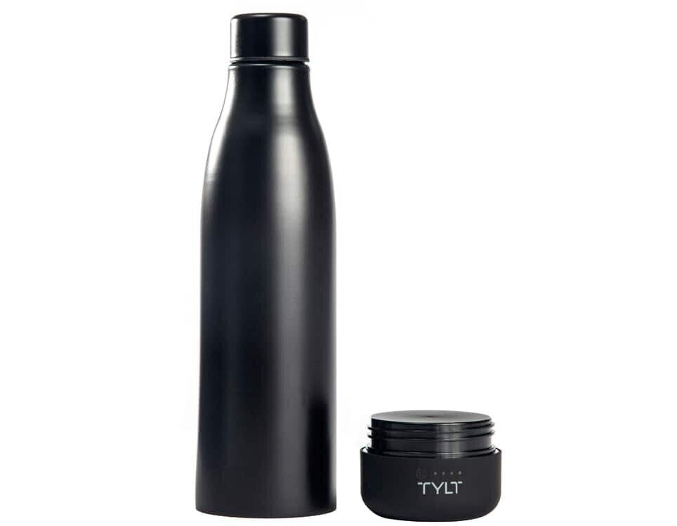 Tylt 12 Hour Hot/Cold Water Bottle & Qi Wireless 5700mAh Power