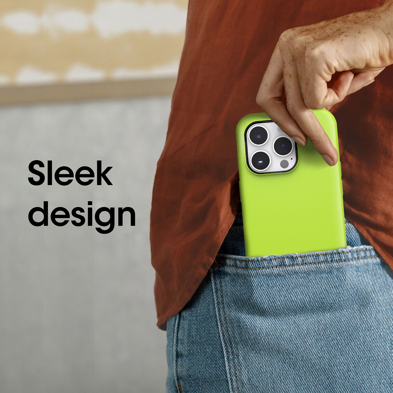OtterBox SYMMETRY SERIES+ case w/MagSafe for Apple iPhone 14 Pro - Lime All Yours (77-89055)(New)
