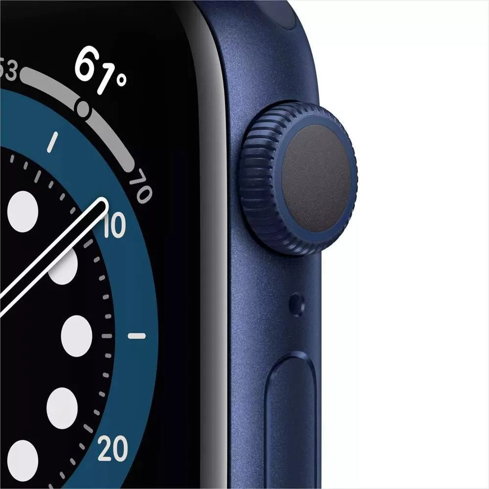 Apple Watch Series 6 (2020) 44mm GPS + Cellular -  Blue Aluminum Case &amp; Deep Navy Sport Band (New)