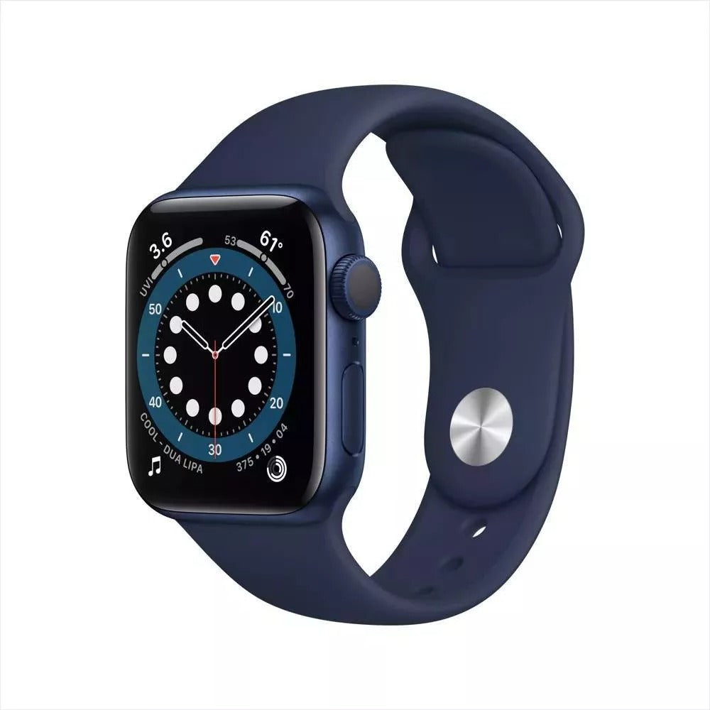 Apple Watch Series 6 (GPS + LTE) 44mm Blue Aluminum Case &amp; Deep Navy Sport Band (Used)