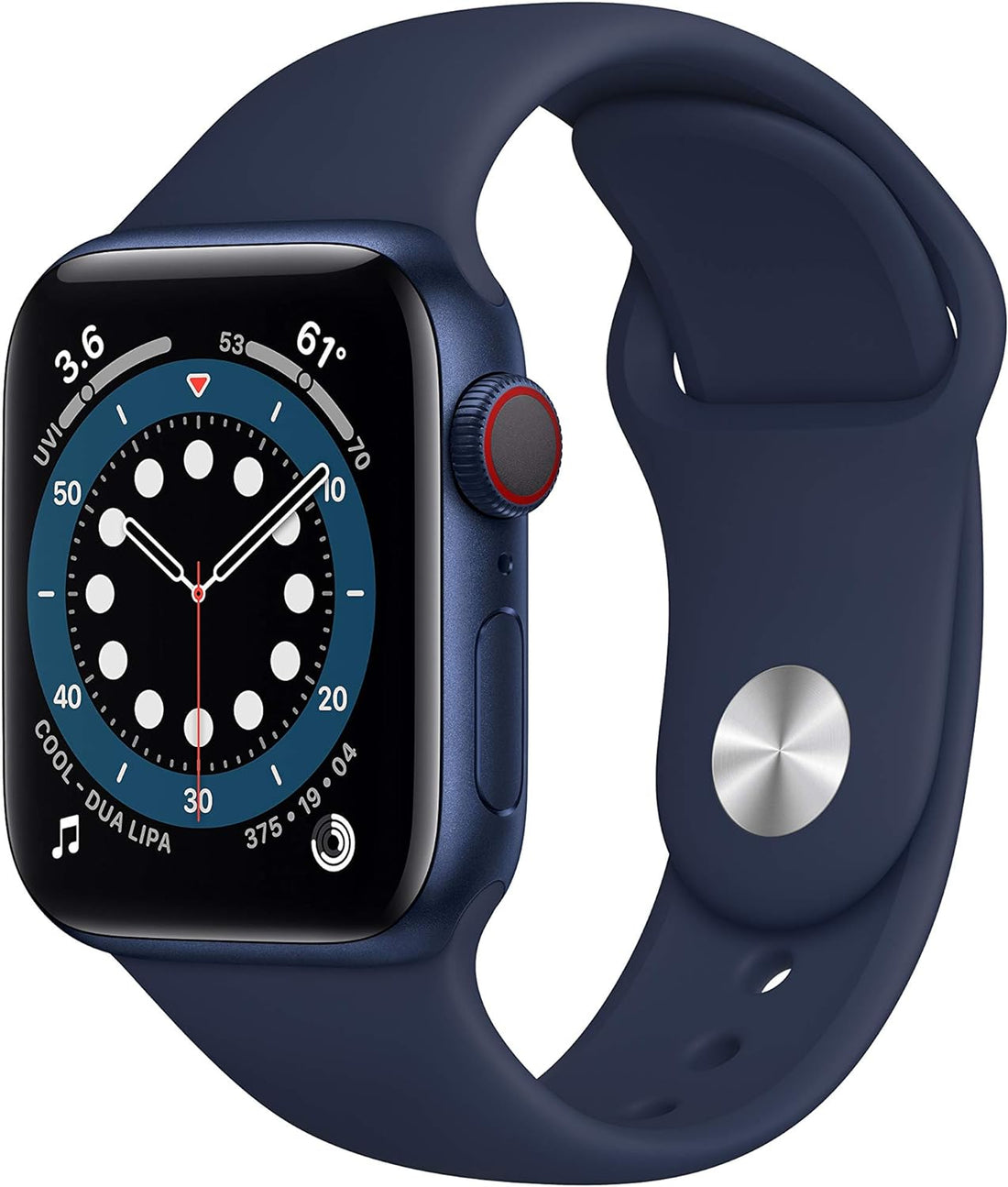 Apple Watch Series 6 (GPS + LTE) 40mm Blue Aluminum Case &amp; Deep Navy Sport Band (Used)