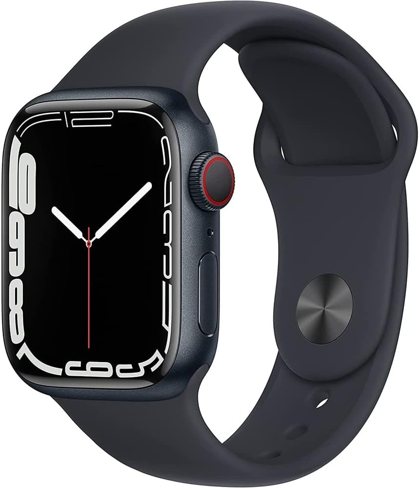 Apple Watch Series 7 (GPS + LTE) 41MM Midnight Aluminum Case Black Sport Band (Used)