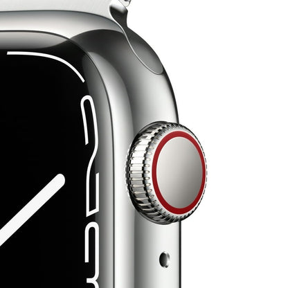 Apple Watch Series 7 GPS + LTE 41MM Stainless Steel Case &amp; Silver Milanese Loop (Pre-Owned)