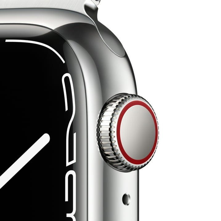 Apple Watch Series 7 GPS + LTE 41MM Stainless Steel Case & Silver Milanese Loop (Pre-Owned)