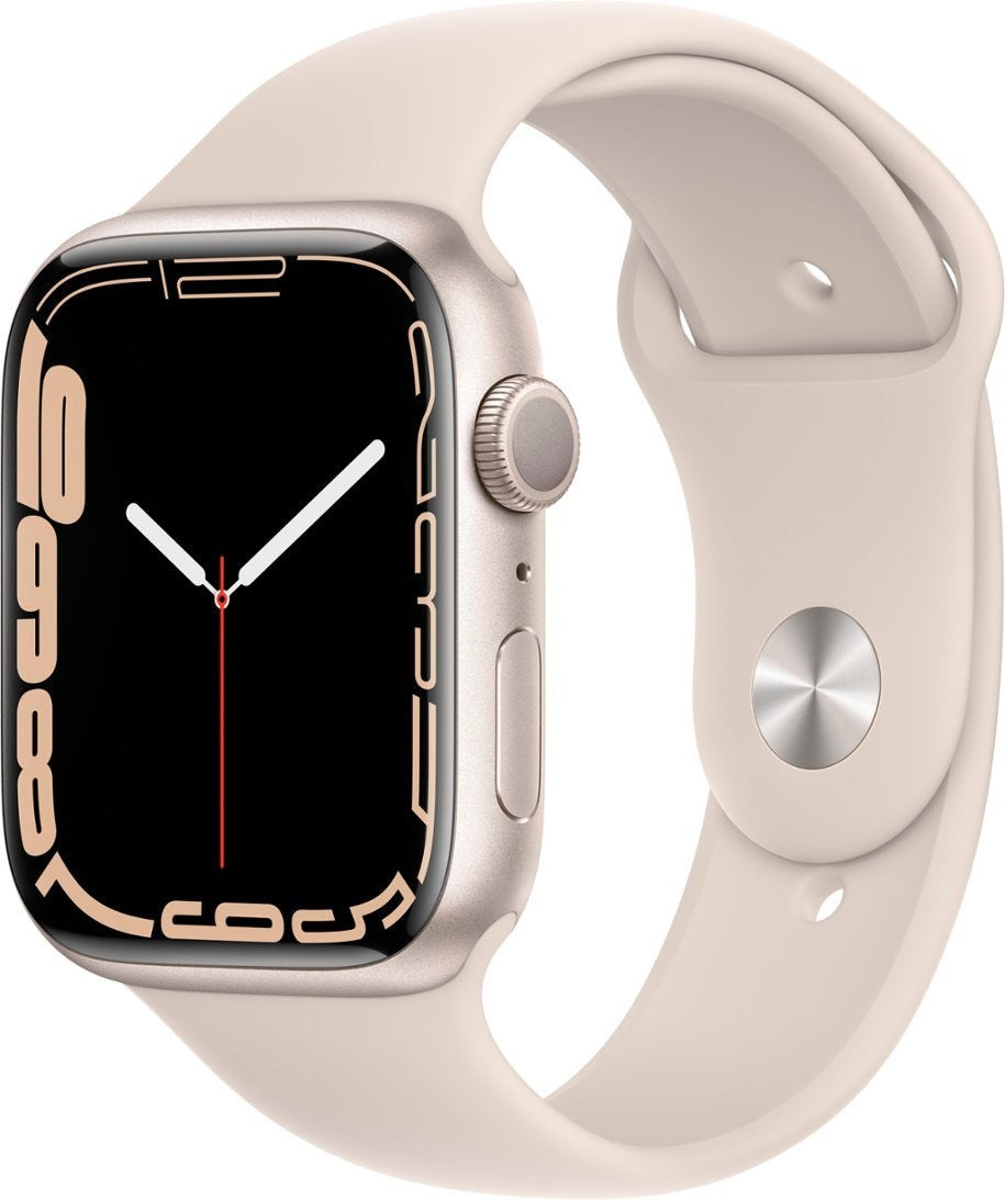 Apple Watch Series 7 (GPS + LTE) 45mm Starlight Aluminum Case & Starlight Sport Band (Used)