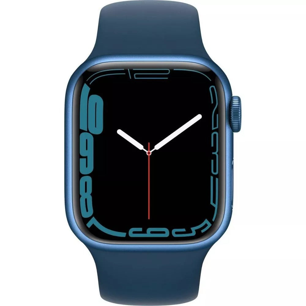 Apple Watch (GPS + LTE) Series 7 45MM Blue Aluminum Case Abyss Blue Sport Band (Used)