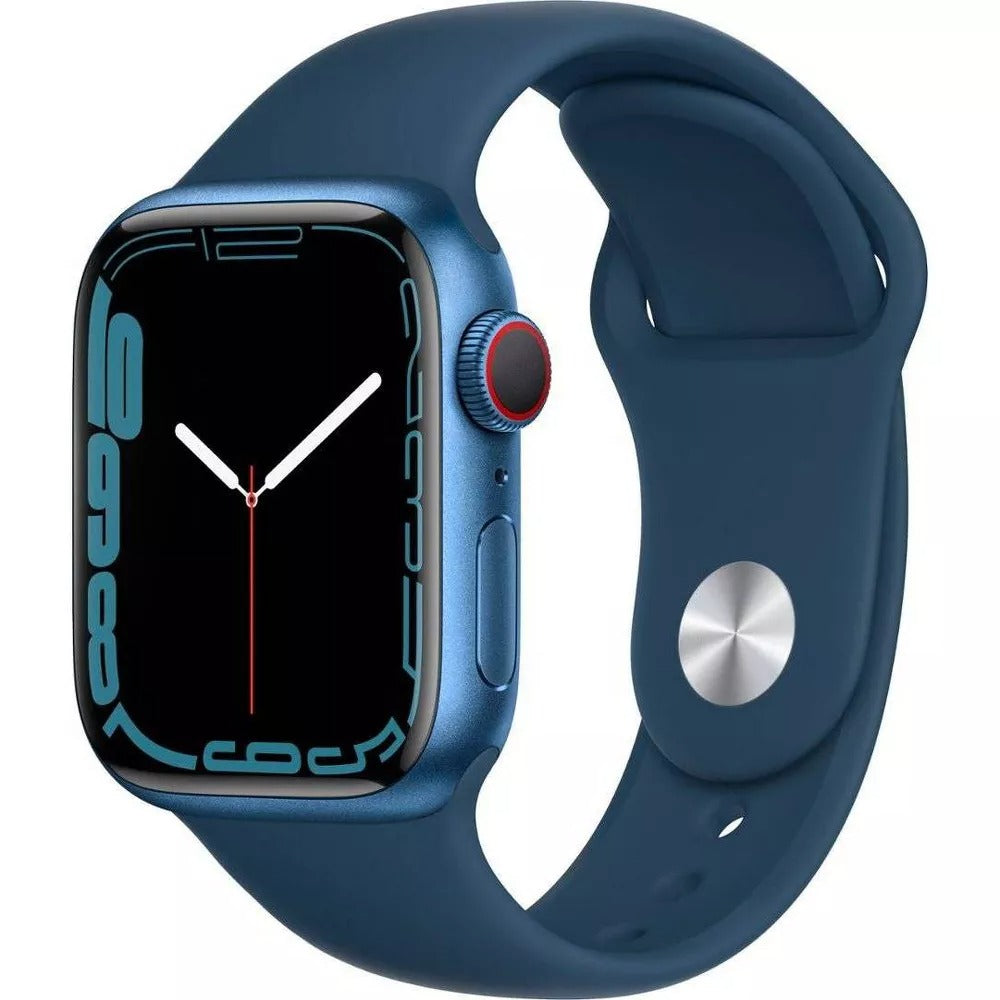 Apple Watch Series 7 (GPS + LTE) 45mm Blue Aluminum Case &amp; Abyss Blue Sport Band (Used)