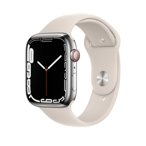 Apple Watch Series 7 (GPS + LTE) 41mm Starlight Aluminum Case &amp; Starlight Sport Band (Used)