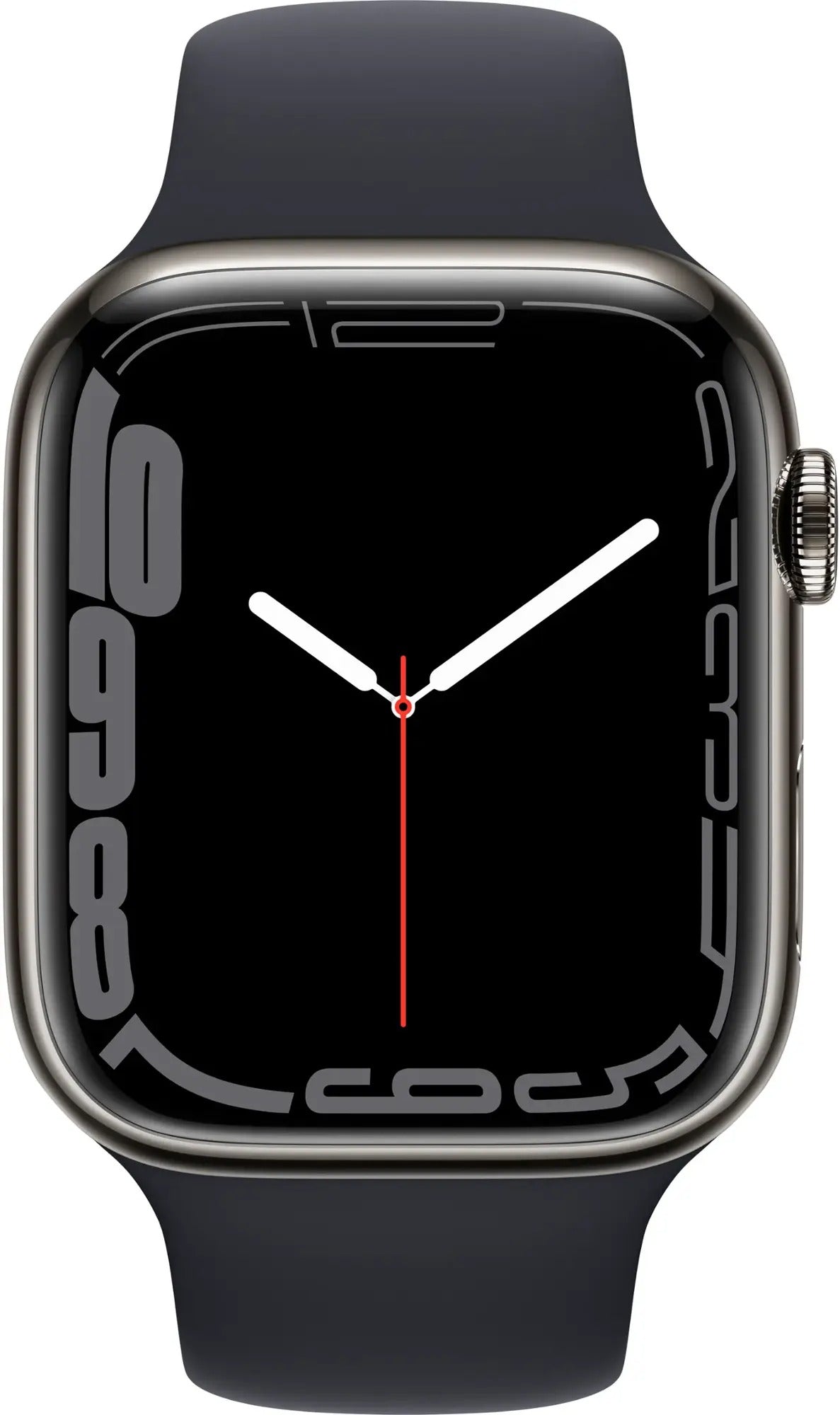 Apple Watch Series 7 (GPS + LTE) 45MM Graphite Stainless Steel Case Midnight Sport Band (Used)