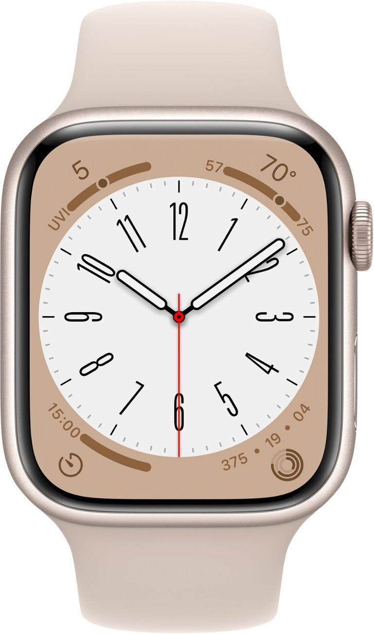 Apple Watch Series 8 GPS + LTE 45MM Starlight Aluminum Case Starlight Sport Band (Used)