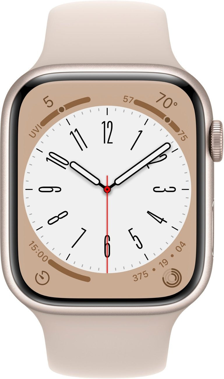 Apple Watch Series 8 (GPS + LTE) 45mm Starlight Aluminum Case & Starlight Sport Band (Used)