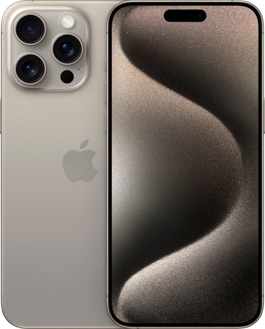 Apple iPhone 15 Pro Max 256GB (US Cellular Locked) - Natural Titanium (Certified Refurbished)
