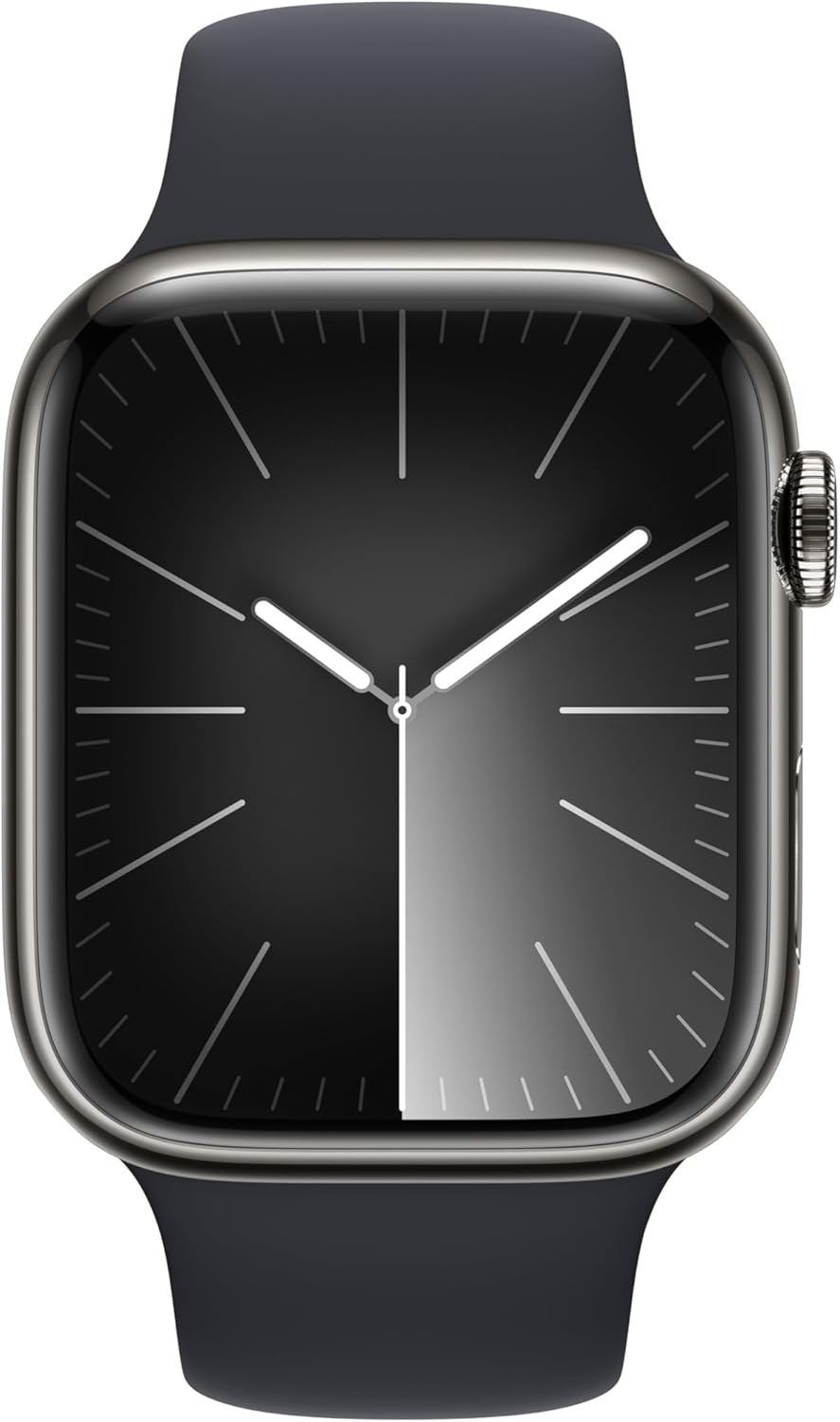 Apple Watch Series 9 (GPS + LTE) 41MM Graphite Stainless Steel Case Midnight Sport Band (Pre-Owned)