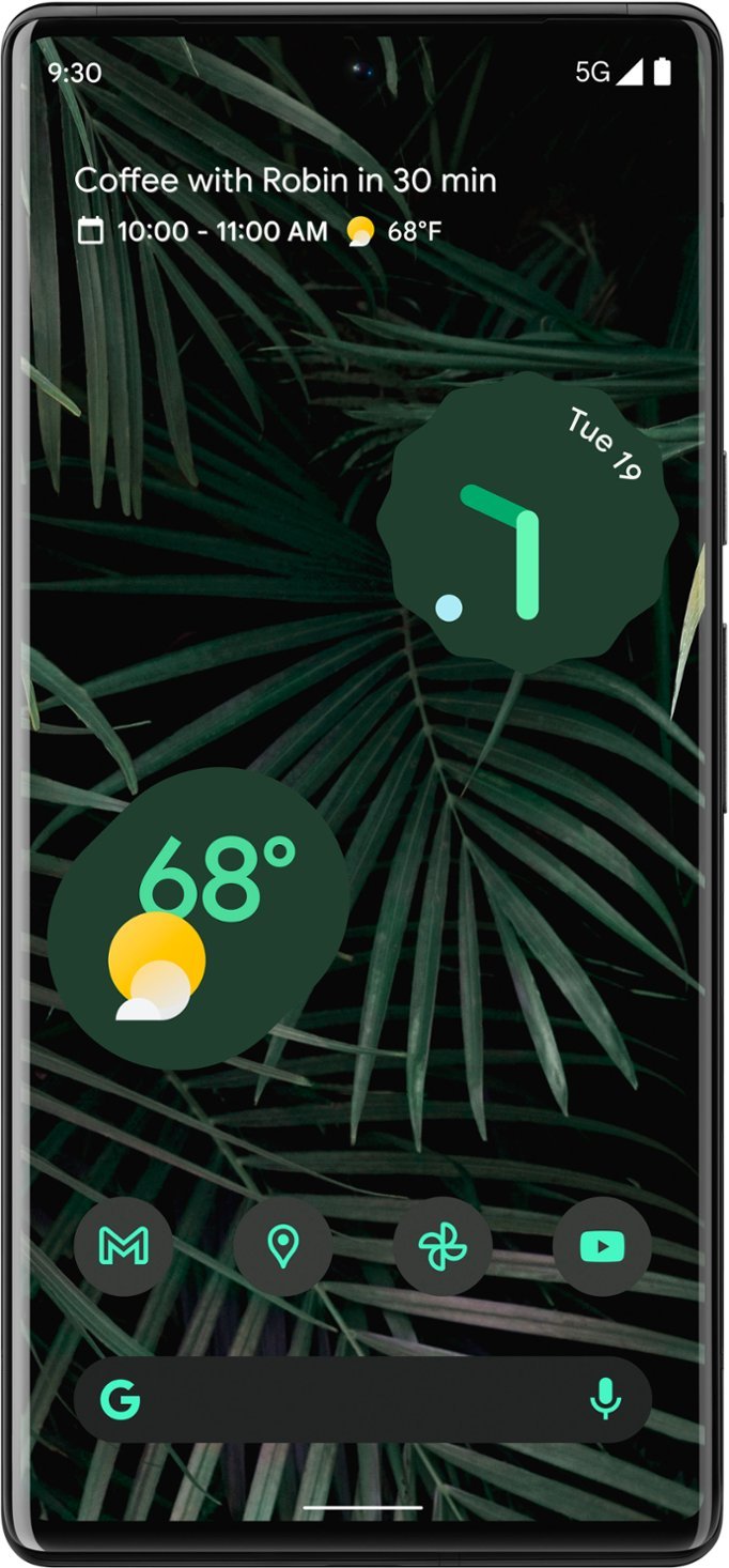 Google Pixel 6 Pro 5G 128GB (Unlocked) - Stormy Black (Certified Refurbished)