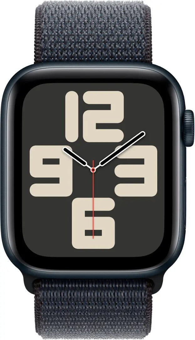 Apple Watch (GPS) Series SE 2nd Gen 44MM Midnight Aluminum Case Ink Sport Loop (Pre-Owned)