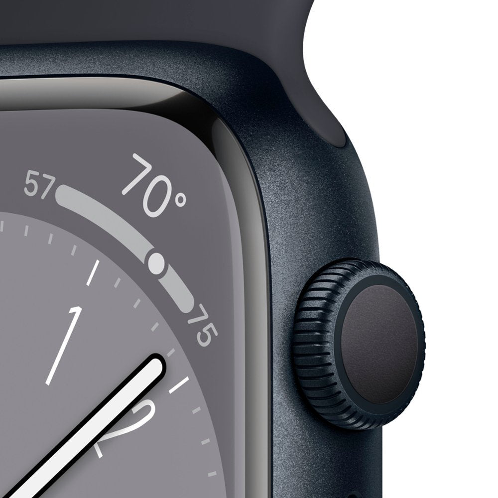 Apple Watch Series 8 (GPS) 45MM Midnight Aluminum Case Midnight Sport Band (Certified Refurbished)