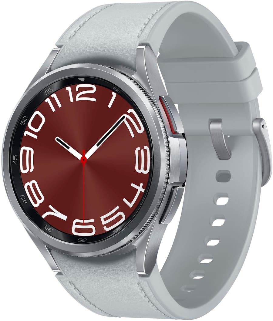 Samsung Galaxy Watch 6 Classic 43mm (Wifi + 4G) Silver Hybrid Eco-Leather Band (Used)