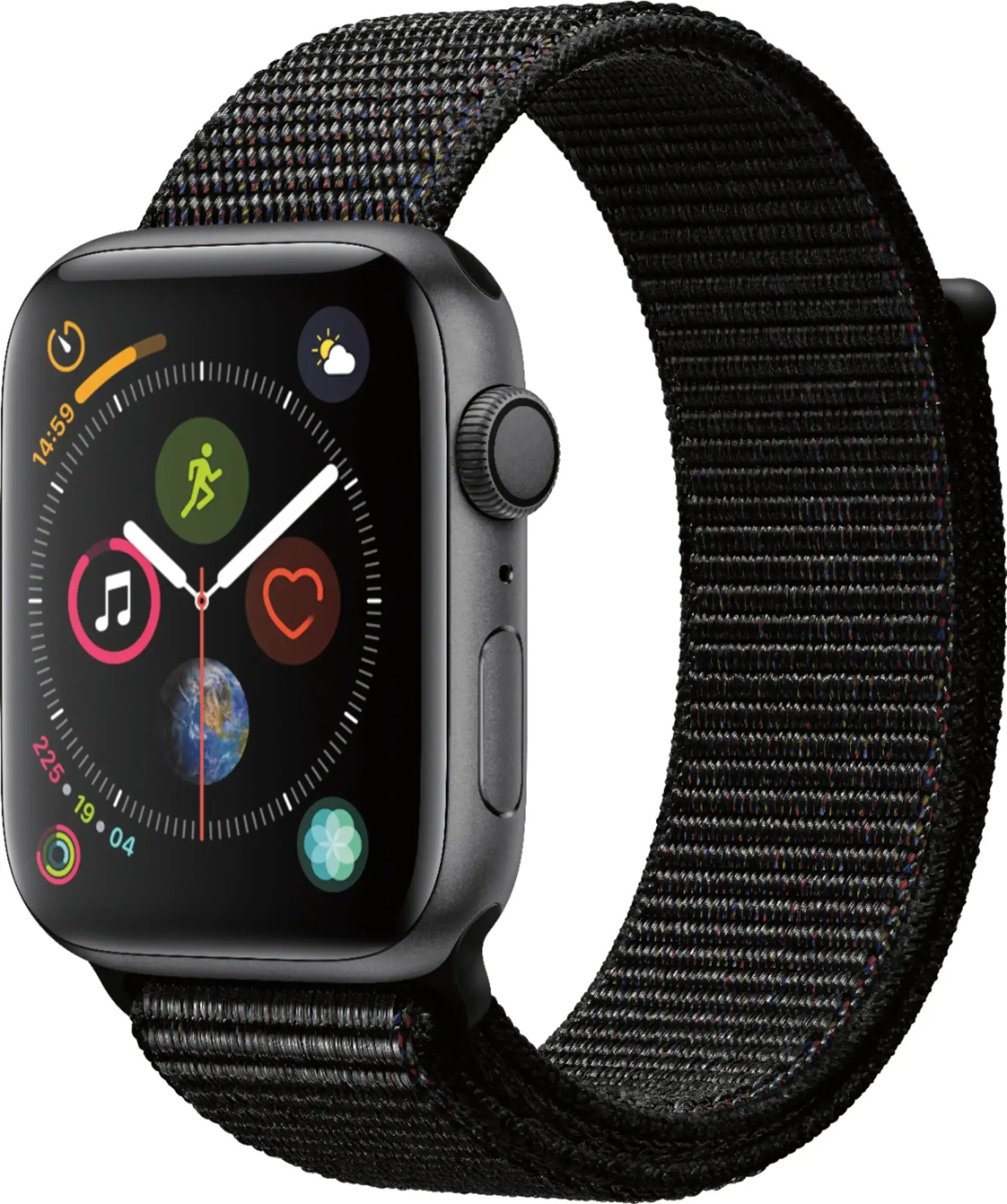 Apple Watch Series 4 (GPS) 44MM Space Gray Aluminum Case Black Sport Loop (Used)